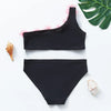 Black girls two-piece swimsuit set featuring a top and bottom piece