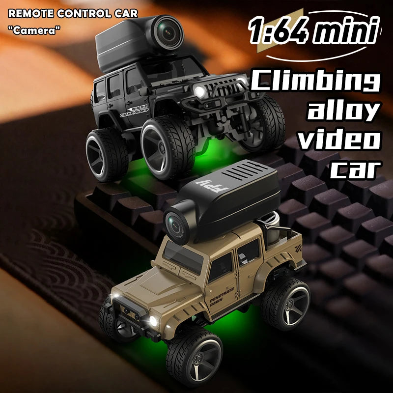 Mini RC Climbing Car with HD Camera and LED Lights