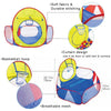 Kids' Foldable Ball Pit Play Tent with Storage Basket