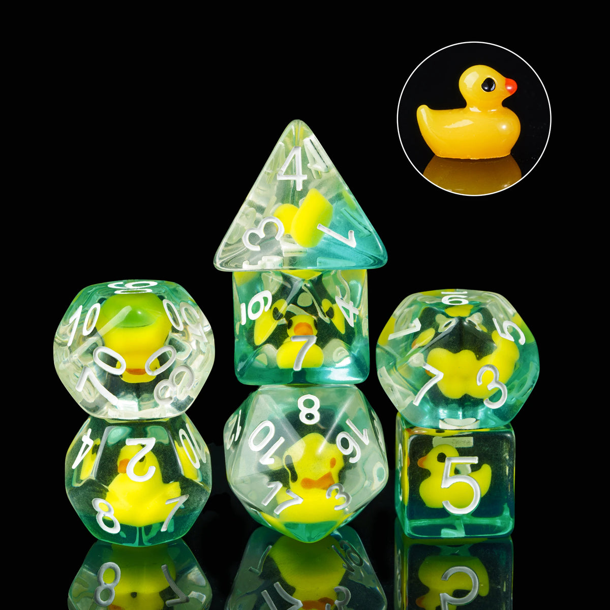 Cute Animal Resin Polyhedral Dice Set