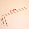 Two copper dowsing rods are shown with measurements of 25 cm and 11 cm.