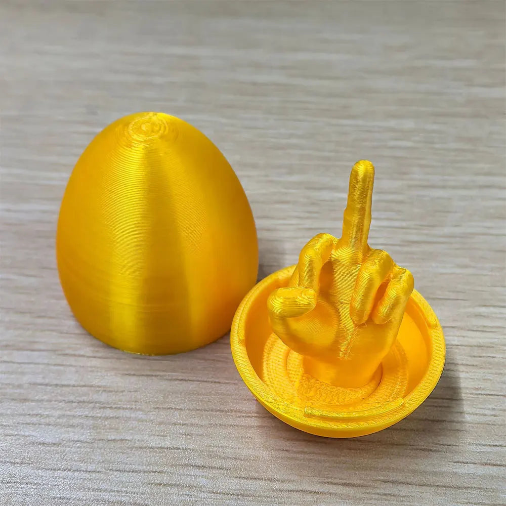 Novelty Middle Finger Easter Egg Desk Figurine
