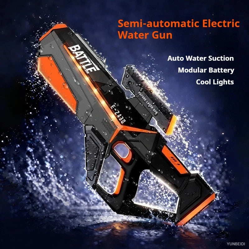 Electric LED Water Gun with Automatic Suction