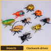 A set of clockwork-driven insects including a ladybug, bee, and beetle.
