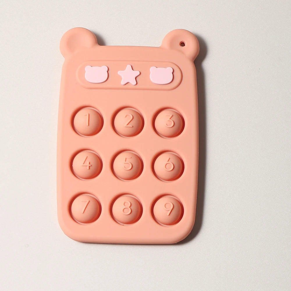 Baby Silicone Remote Control Teether Toy for Soothing Gums