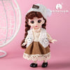 16cm Articulated Fashion Doll with Big Eyes and Dress-Up Outfit