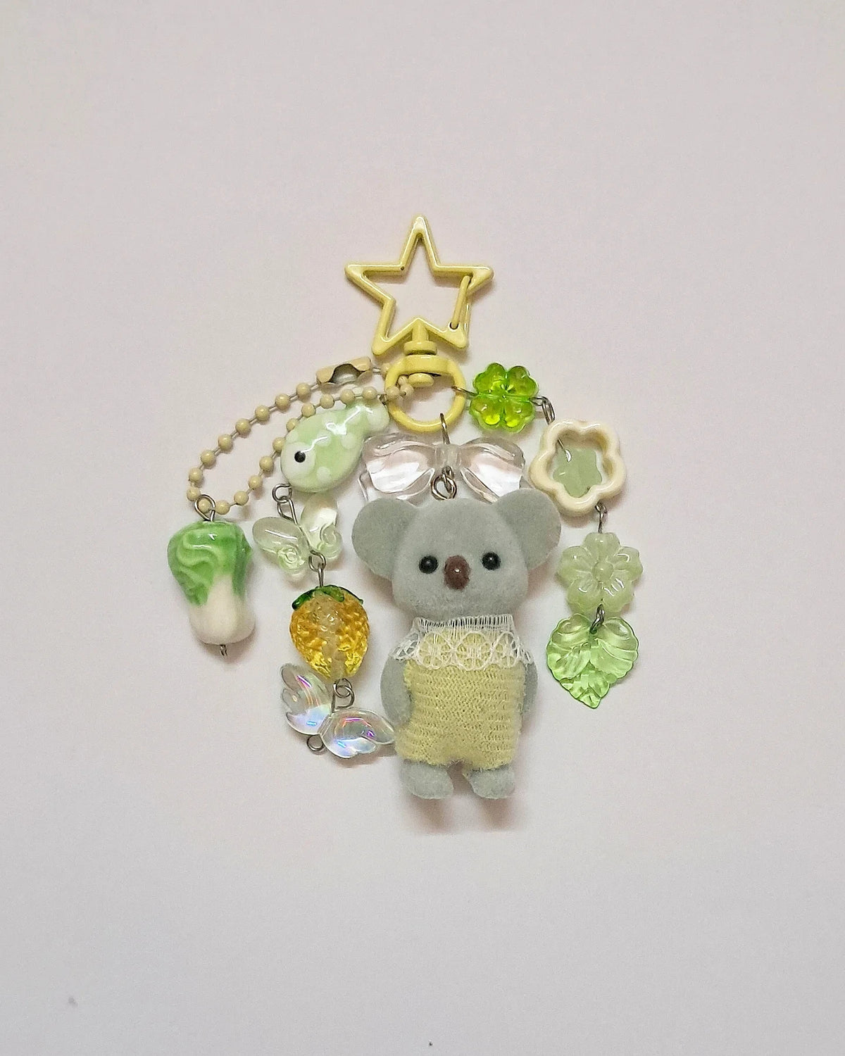 Caramel Cat Plush Keychain Bag Charm