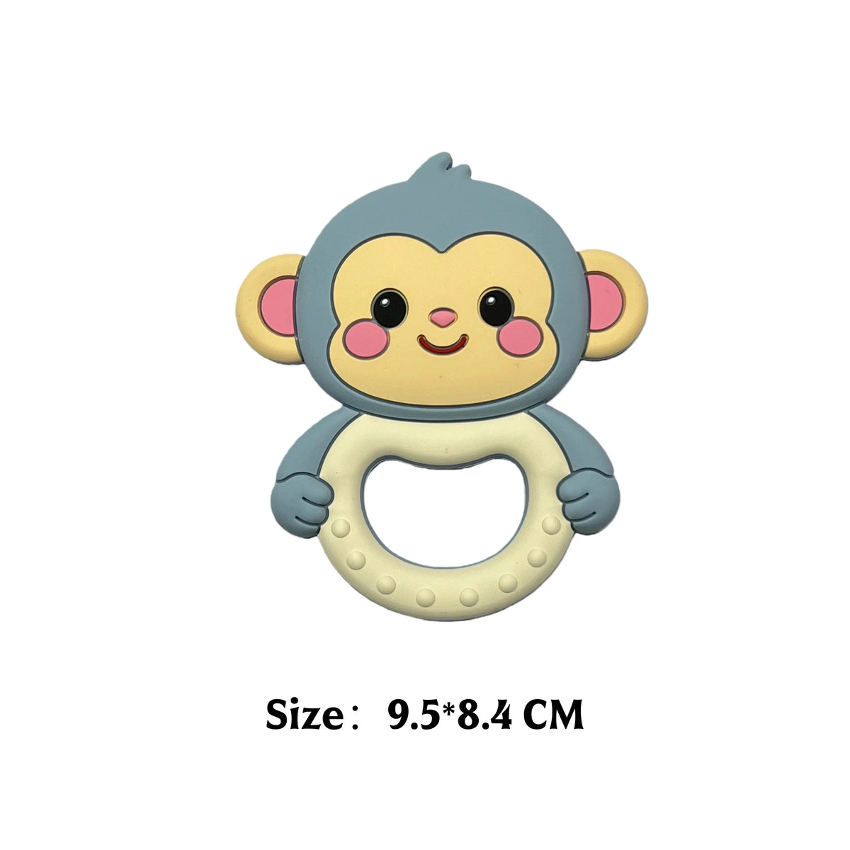 Cartoon Animal Silicone Baby Teether with Pacifier Clip
