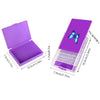 Purple diamond painting storage organizer box with a clear tray and glitter accents
