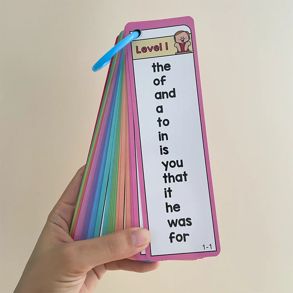 Sight Words Flash Cards Set for Early Reading Practice