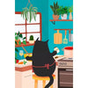 Black Cat & Plant Paint by Numbers Kit