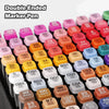 Dual-Tip Alcohol Art Markers – 168 Color Set for Illustration & Sketching