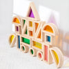 Rainbow Wooden & Acrylic Building Blocks for Creative Play