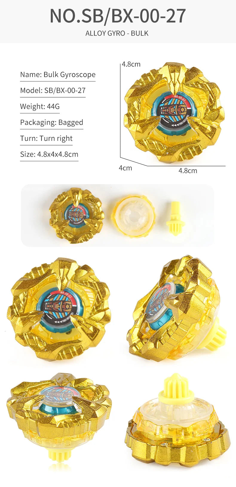 Metal Spinning Top Battle Set with Launcher