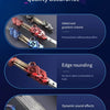 Detailed display of quality assurance showing gilded and gradient-colored swords with edge rounding and dynamic sound effects