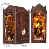 DIY Miniature Book Nook Kit - Retro Wooden Dollhouse Shelf Decor