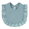 Cotton Baby Bibs with Burp Cloth – Soft Solid Color Bandana Scarf