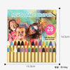 Non-Toxic Face Paint Crayons Set - Safe Face & Body Art for Halloween, Cosplay & Festivals