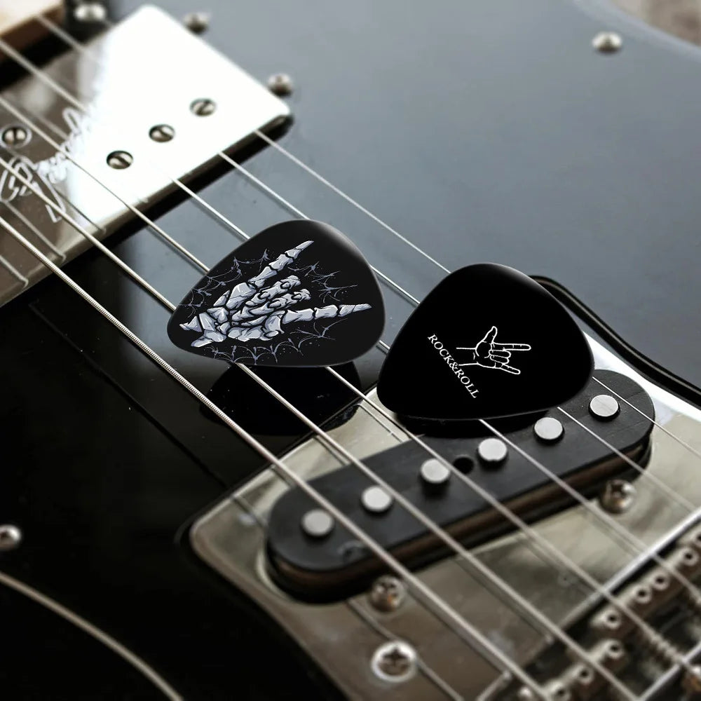 Premium Guitar Picks Variety Pack – 12 Assorted Thicknesses for Acoustic, Electric, Bass & Ukulele