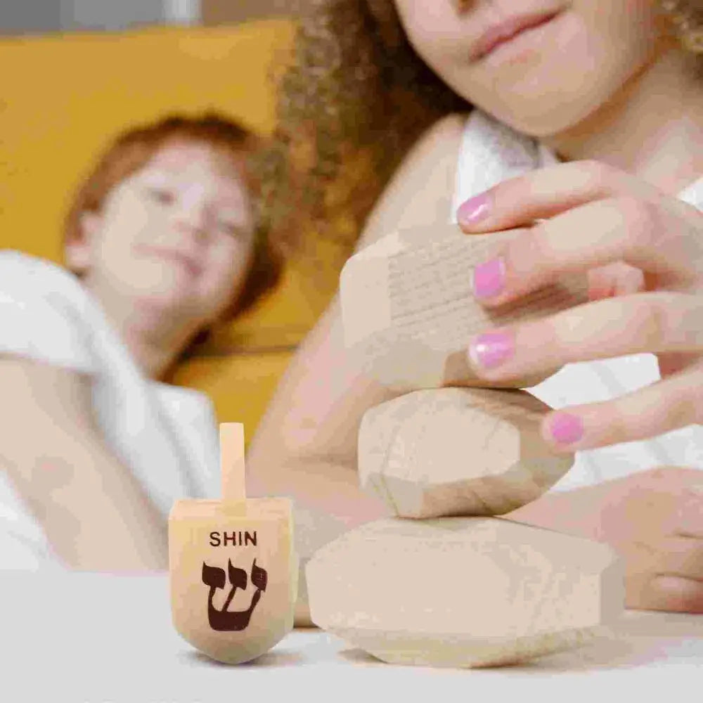 Classic Wooden Spinning Tops for Kids