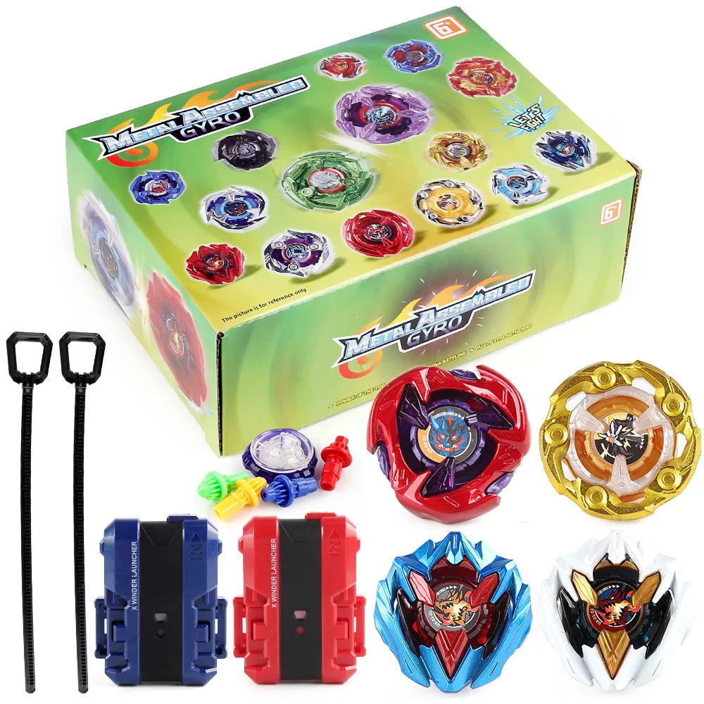 Gyro Spinning Tops Battle Set with Launchers