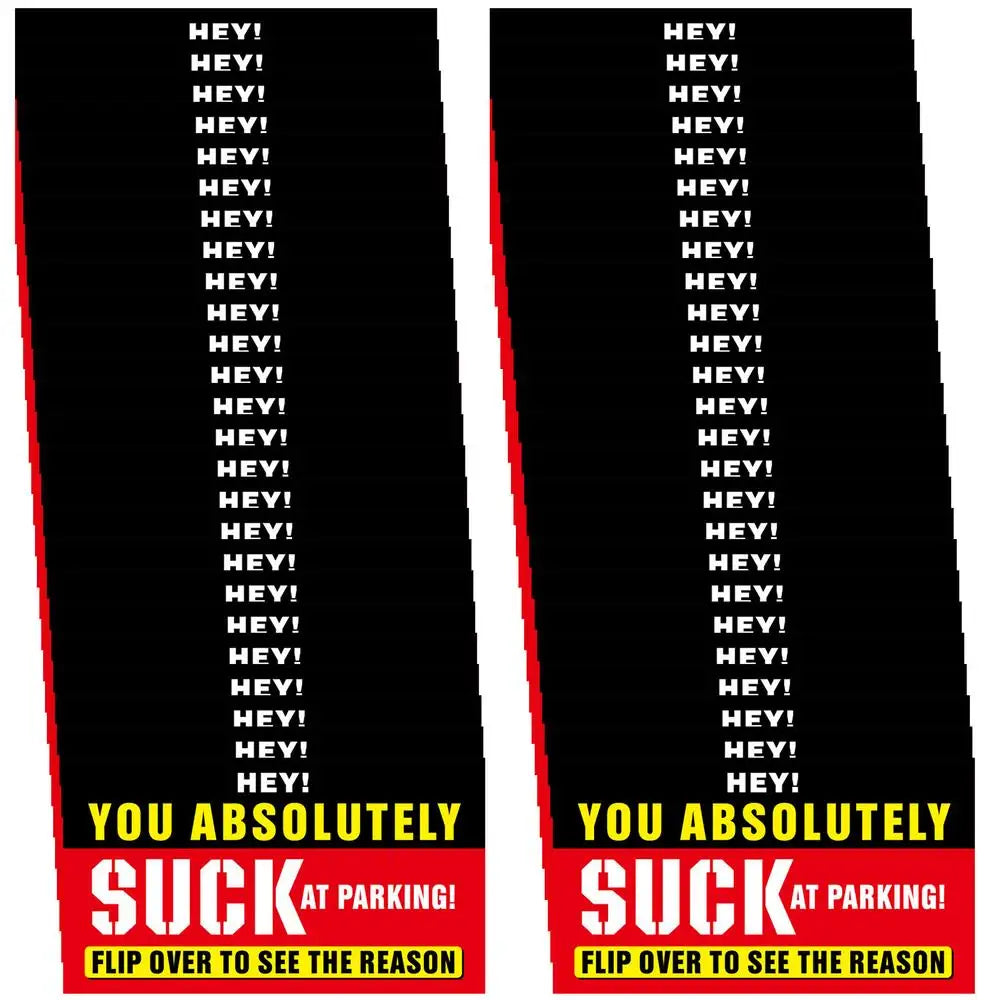 Humorous Fake Parking Tickets - Funny Car Pranks (50 Pack)