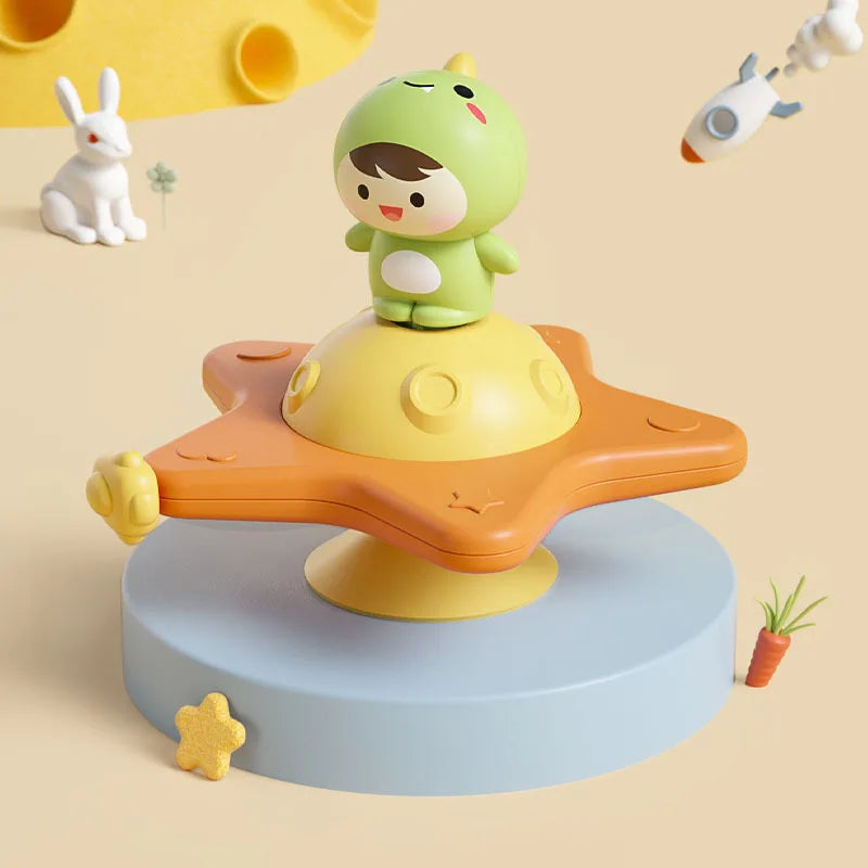 Sensory Spinning Top Bath Toys with Suction Cup