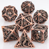 Hollow Metal Polyhedral Dragon Dice Set