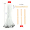 Cotton Candle Wicks Kit with Metal Stands (50-Piece)