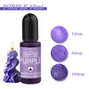 Purple 10ml candle dye bottle with dropper and purple liquid pigment samples