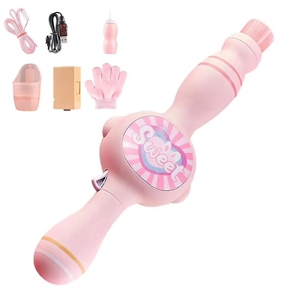 Portable Smoke Bubble Machine with LED Lights