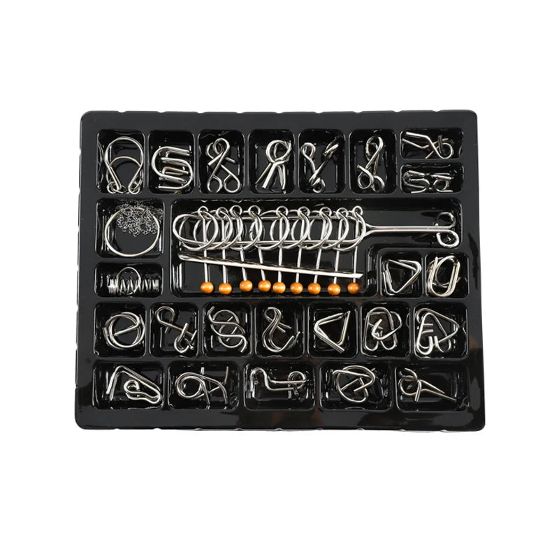 Metal Wire Puzzle Brain Teaser – Disentanglement IQ Game for All Ages