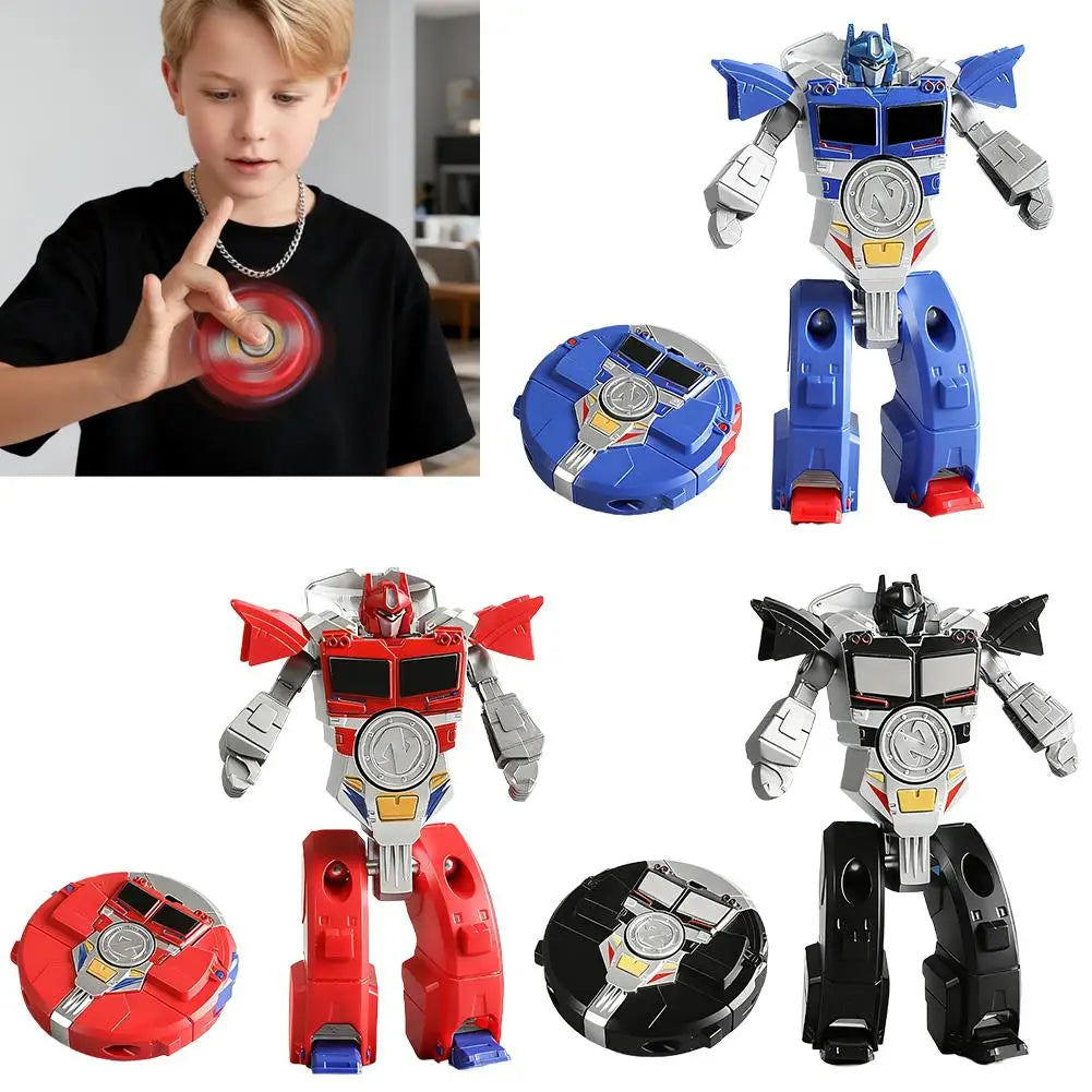 Transformable Fidget Spinner Robot Toy