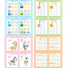 A colorful reusable magic tracing workbook for kids featuring various letter and number tracing activities.