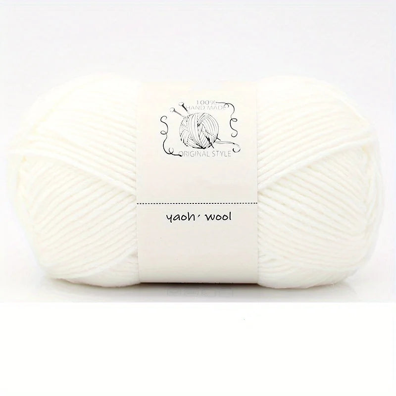 Soft Acrylic Yarn for Knitting & Crochet – 200m Skein