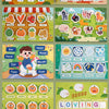 Montessori Quiet Book – Interactive Word Recognition & Early Learning Activity Book for Kids