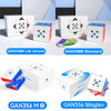 A collection of GAN356M magnetic speed cubes in various versions including Lite, Standard, M, and Maglev