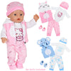 Adorable Animal Print Doll Outfit Set for 16-18 Inch Dolls