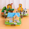 3D Building Puzzle Set for Kids – Educational DIY Paper Model Kit