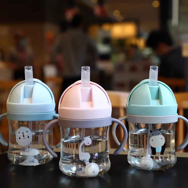 Baby Training Cup with Straw and Handles