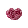 A pink heart-shaped flower silicone mold used for crafting candles, soap, and desserts.