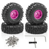 1/18 RC Crawler Metal Beadlock Wheel and Tire Set (4 pcs)