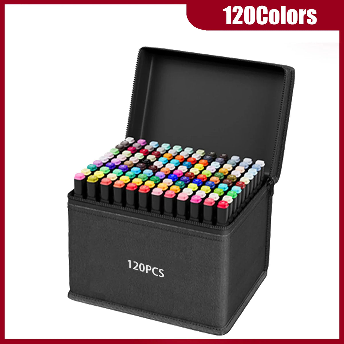 Dual-Tip Alcohol Art Markers – 24 to 262 Color Sets for Illustration & DIY