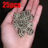 Glow-in-the-Dark Acrylic Dice Set for Games and Parties