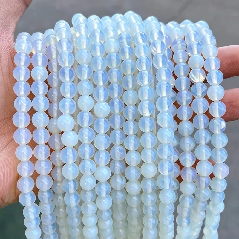Natural Jade Round Beads for Jewelry Making