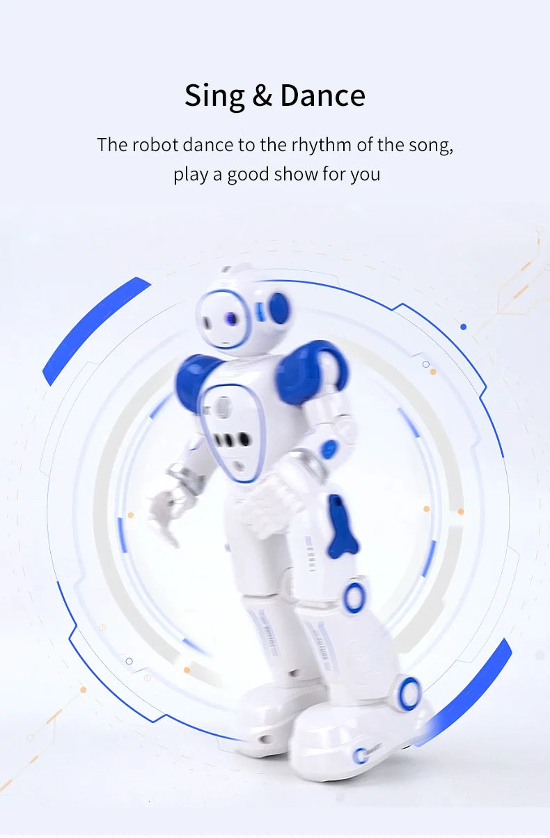 Interactive Dancing Robot with Remote Control and Gesture Sensing