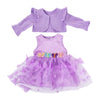 Adorable Baby Doll Clothing Set with Coat and Dress