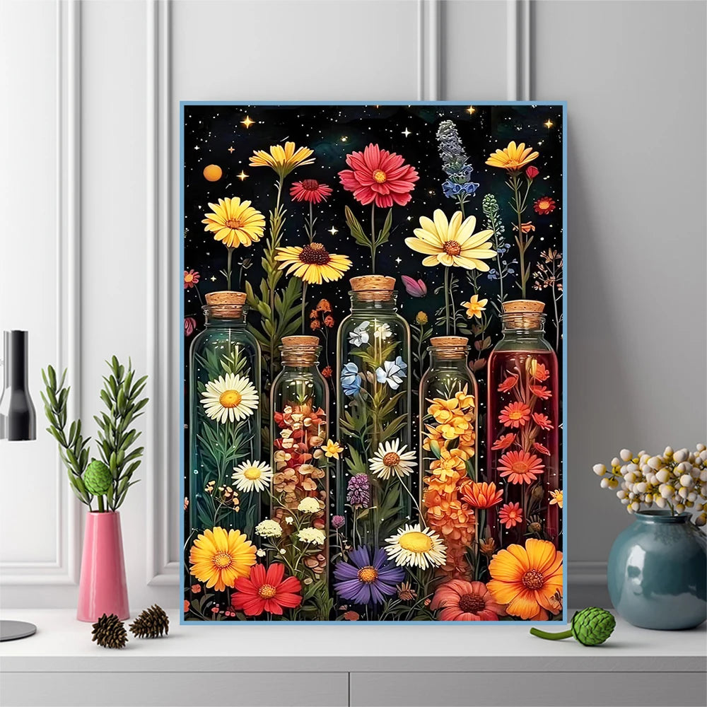 Floral Diamond Painting Kit for Adults & Beginners