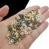 Rose Gold Plated Flat Round Spacer Beads for Jewelry Making