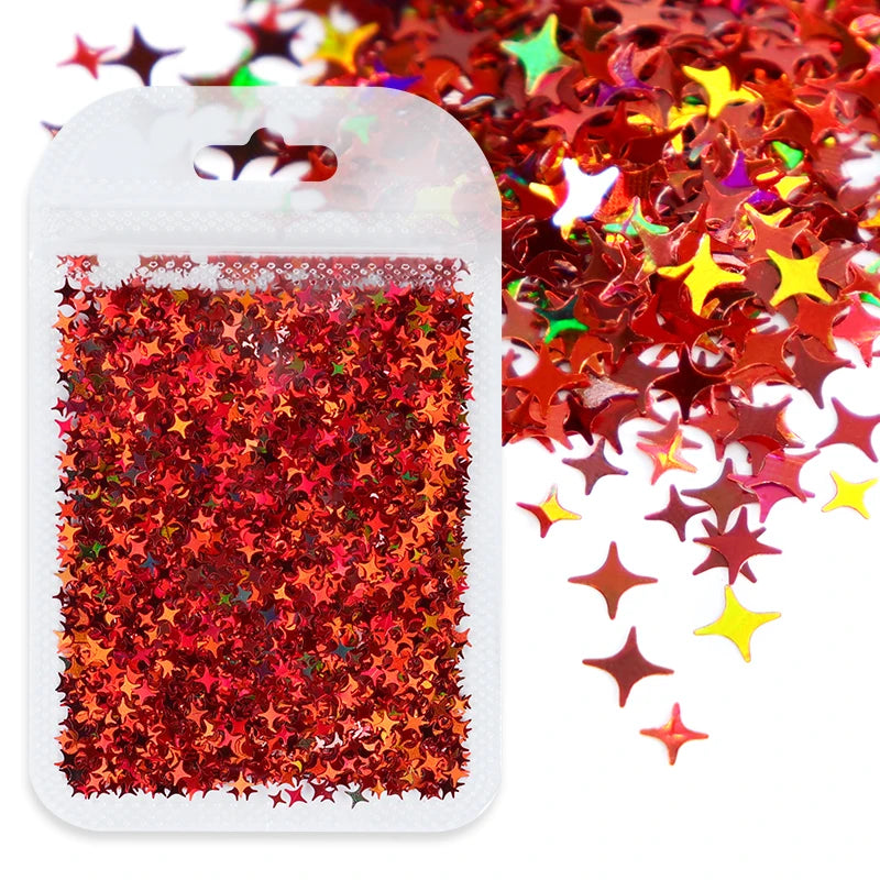 Shimmering Star Resin Sequins for DIY Crafts